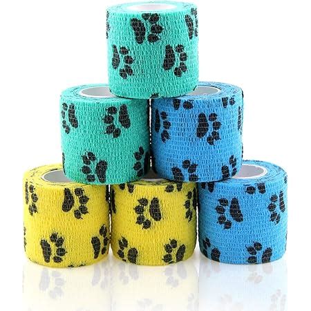 vet wrap bulk|WildCow Vet Wrap Bulk Bandage Tape (4 Inch 12 Color Pack), Water.